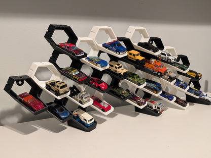 1:64 Modular Cars Rack 36 parts, 18 white, 18 black